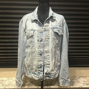Vintage Calvin Klein Women’s Button Front 100% Cotton Denim‎ Jacket Medium